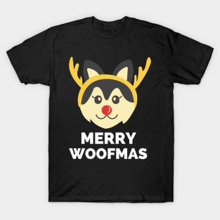 Merry Woofmas - Merry Woofmas Funny Merry Christmas Tree Dogs Lovers Owner Gift For Women Men T-Shirt